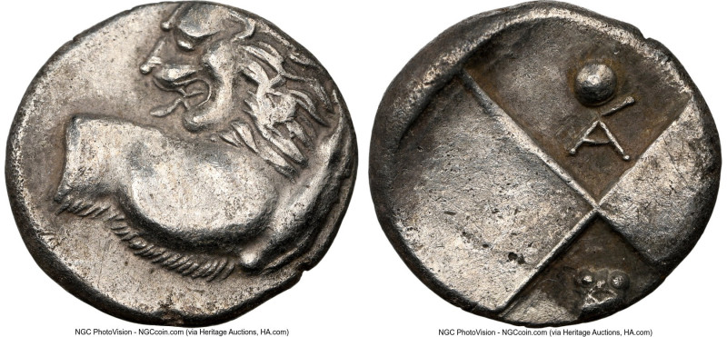 THRACE. Chersonesus. Ca. 4th century BC. AR hemidrachm (13mm). NGC XF. Persic st...