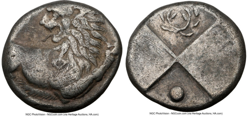 THRACE. Chersonesus. Ca. 4th century BC. AR hemidrachm (12mm). NGC Choice VF. Pe...