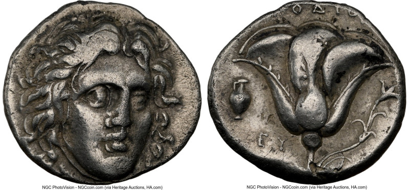 CARIAN ISLANDS. Rhodes. Ca. 305-275 BC. AR didrachm (20mm, 12h). NGC VF. Head of...