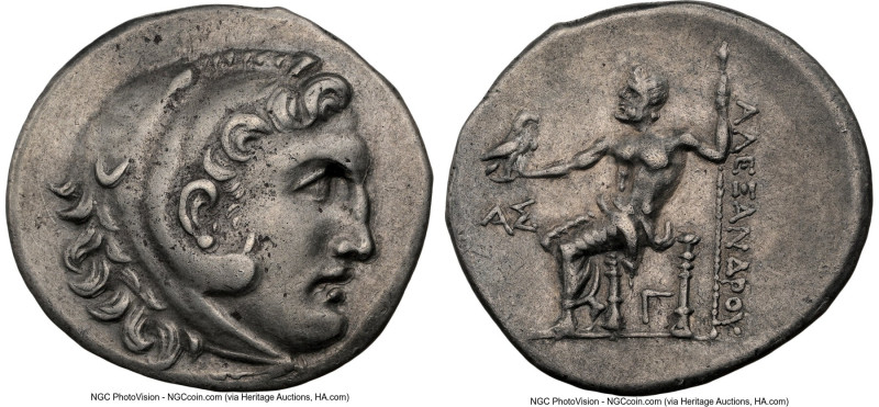 PAMPHYLIA. Aspendus. Ca. 212-181 BC. AR tetradrachm (30mm, 1h). NGC Choice VF. L...
