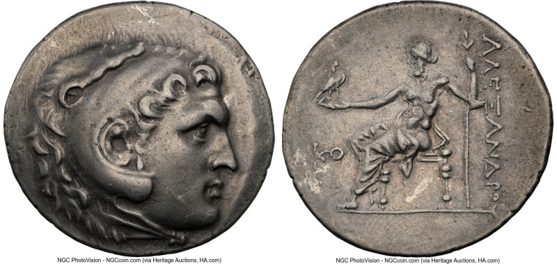 PAMPHYLIA. Perga. Ca. 221-188 BC. AR tetradrachm (30mm, 1h). NGC Choice VF, slig...