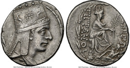 ARMENIAN KINGDOM. Tigranes II the Great (95-56 BC). AR tetradrachm (28mm, 15.55 gm, 12h). NGC Choice XF 4/5 - 3/5. Tigranocerta, ca. 80-68 BC. Diademe...