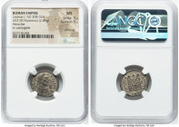 Licinius I (AD 308-324). AE3 or BI Nummus (19mm, 2.86 gm, 11h). NGC MS 5/5 - 5/5, Silvering. Heraclea, 2nd officina, ca. AD 318-320. IMP LICI-NIVS AVG...
