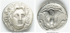 ANCIENT LOTS. Greek. Carian Islands. Rhodes. Ca. 305-275 BC. Lot of two (2) AR drachms. Fine-Choice Fine. Includes: Two AR drachms, various symbols. T...
