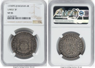 Charles III 4 Reales 1770 PTS-JR VF35 NGC, Potosi mint, KM49, Cal-928. Large "JR" variety. HID09801242017 © 2024 Heritage Auctions | All Rights Reserv...