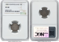 Newfoundland. Victoria 10 Cents 1888 XF40 NGC, London mint, KM3. One of the semi-key dates when grades reach this level and higher. HID09801242017 © 2...
