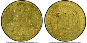 Ferdinand VII gold 8 Escudos 1811/0 NR-JF AU Details (Cleaned) PCGS, Nuevo Reino mint, KM66.1. HID09801242017 © 2024 Heritage Auctions | All Rights Re...