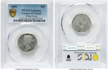British Colony 3-Piece Lot of Certified Multiple Cents PCGS, 1) Victoria 20 Cents 1866 - VF Details (Cleaned), KM7 2) Victoria 5 Cents 1901 - AU58, KM...