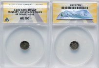 Anonymous Denar ND (1100-1200) AU50 ANACS, Huszar-148. Often listed under Geza II (1141-1162). Wholly struck and richly toned. HID09801242017 © 2024 H...