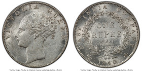 British India. Victoria Rupee 1840-.(c) MS62 PCGS, Calcutta mint, S&W-2.15. HID09801242017 © 2024 Heritage Auctions | All Rights Reserved