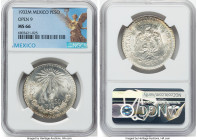 Estados Unidos 3-Piece Lot of Certified Pesos MS66 NGC, 1) Peso 1932-M. Open 9 2) Peso 1938-M 3) Peso 1933-M Mexico City mint, KM455. HID09801242017 ©...