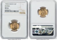 Estados Unidos gold Restrike 5 Pesos 1955-M MS66 NGC, Mexico City mint, KM464, Fr-168R. From the Arrowood Cache HID09801242017 © 2024 Heritage Auction...