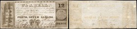 CANADA. Upper Canada. 12 Pence, 1939. CH# ON10-10-06. About Uncirculated.

Perth, Upper Canada. This very faintly circulated W & J. Bell One Shillin...
