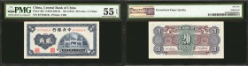 CHINA--REPUBLIC. Central Bank of China. 20 Cents, ND (1931). P-203. PMG About Uncirculated 55 EPQ.

A Central Bank of China 20 Cent or 2 Chiao note ...