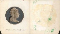 COLOMBIA. Original Wash Drawing of Banco de la Republica Central Back Die and Die Proofs.

8 pieces in lot. Original artist’s wash drawing on paper ...