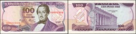 COLOMBIA. Banco de la Republica. 100 Pesos. 1977-1980. P-418. Issued Notes.

8 pieces in lot. These attractive 100 Pesos types from TDL are violet a...