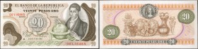 COLOMBIA. Banco de la Republica. 1977-1982. Modern Issue Replacement Notes.

11 pieces in lot. A mixed collection of later replacement notes with al...