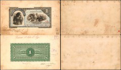 COLOMBIA. ABNCo. Production Approval Models for Vicente B. Villa E Hijos 1880s Series.

6 pieces in lot. Unique set of face and back models for deve...