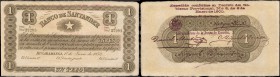 COLOMBIA. Banco de Santander. 1 Peso. 1900. P-S831c.

A top quality example of this lowest denomination in the series type. The engraved June 1, 187...