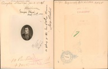 COLOMBIA. Lot of (6) Portraits of Narino.

A group that contains annotated portraits of Narino at different stages of the production process. Mixed ...