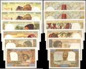 COMOROS. Lot of (6) Notes Comoros Bank Notes. Mixed Banks. Mixed Denominations, Mixed Dates. P-Various.

Comoros bank notes. Included in the lot are...
