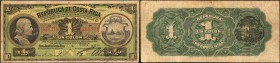 COSTA RICA. Republica de Costa Rica. 1 Colon, 1914. P-143. Fine.

A very rare issued note we have yet to handle in its issued form, and have merely ...