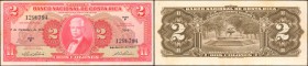 COSTA RICA. Banco Nacional de Costa Rica. 2 Colones, 1949. P-203b. Uncirculated. Toning.

Deep embossing present on this Uncirculated note that feat...