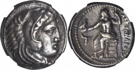 MACEDON. Kingdom of Macedon. Alexander III (the Great), 336-323 B.C. AR Tetradrachm (17.18 gms), Amphipolis Mint. NGC EF, Strike: 5/5 Surface: 4/5.
...