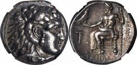 MACEDON. Kingdom of Macedon. Alexander III (the Great), 336-323 B.C. AR Tetradrachm (17.11 gms), Citium Mint, ca. 325-320 B.C. NGC Ch EF, Strike: 4/5 ...