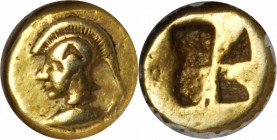 MYSIA. Cyzicus. EL Hemihekte (1/12 Stater) (1.31 gms), ca. 550-500 B.C. NGC VF, Strike: 5/5 Surface: 3/5. Countermark.

SNG France-195. Head of Athe...