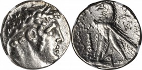 SYRIA. Phoenicia. Tyre. AR Shekel (13.93 gms), Year 30 (ca. 97/6 B.C.). NGC Ch VF, Strike: 5/5 Surface: 2/5.

BMC-26.240, 116. Laureate head of Melq...