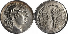 SYRIA. Seleukid Kingdom. Antiochus VII Sidetes, 138-129 B.C. AR Tetradrachm. ANACS AU 53.

SNG Israel-1855. Diamond head of Antiochus VII right, wit...