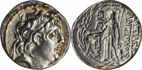 SYRIA. Seleukid Kingdom. Antiochus VII Sidetes, 138-129 B.C. AR Tetradrachm, Antioch Mint. ANACS EF 45.

cf.SNG Delepierre-2967. Diamond head of Ant...