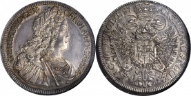 AUSTRIA. Taler, 1727. Hall Mint. NGC AU-55.

Dav-1054; KM-1617. Lightly toned with strong central detail observed on both sides and significant lust...