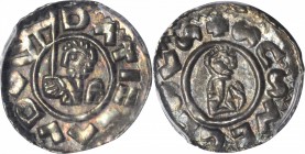 BOHEMIA. Denar, ND (1061-86). Wratislaw II (1061-92). PCGS MS-64 Gold Shield.

Cach-346. Sharply struck with attractive intermingled multicolored pa...