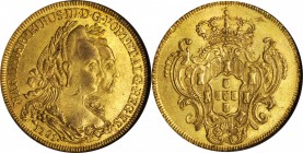 BRAZIL. 6400 Reis (Peca), 1781-R. Maria I & Pedro III (1777-86). NGC AU-58.

Fr-76; KM-199.2; LDMB-463; Gomes-30.10. Evenly presented with strong lu...