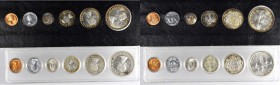 CANADA. (2) Six Piece Mint Sets, 1953. BRILLIANT UNCIRCULATED.

KM-PL1. One set in a clear plastic Whitman set holder, uncirculated and lightly tone...