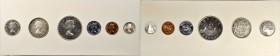 CANADA. Six Piece Prooflike Set, 1954. PROOFLIKE MINT STATE.

KM-PL3. In original white cardboard cutout holder. The Cent is brilliant, flashy with ...