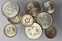 CUBA. Mixed Minors, 1915-52. ALMOST UNCIRCULATED to UNCIRCULATED.

9 pieces in lot. Consisting of 1915 Centavo (2), 1948 10 Centavos, 1952 10 Centav...