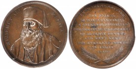 EGYPT. Muhammad Ali Pasha Overland Route to India Bronze Medal, 1840. PCGS SP-64 BN Gold Shield.

56 mm. Pudd-842.2; Faeron-696. By A.J. Stothard. B...