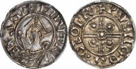 GREAT BRITAIN. Penny, ND (1024-30). York Mint. Cnut (1016-35). PCGS AU-55.

S-1158; North-787. Moneyer Wulfnoth. Sharply struck with remnants of lus...