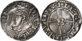 GREAT BRITAIN. Penny, ND (1042). London Mint. Edward the Confessor (1042-66). PCGS AU-58 Gold Shield.

S-1177; North-823. Moneyer Leofsige, expandin...