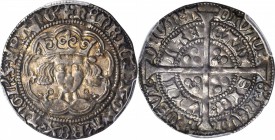 GREAT BRITAIN. Groat, ND (1422-27). Calais Mint. Henry VI (first reign) (1422-61). PCGS AU-50 Gold Shield.

S-1836; North-1423. Type with annulets a...