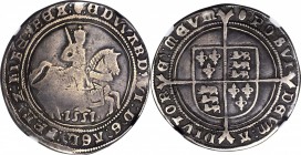 GREAT BRITAIN. 1/2 Crown, 1551. Edward VI (1547-53). NGC Fine Details--Edge Filing.

14.90 gms. S-2480. Horse with plume variety. Facing up impressi...