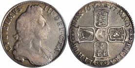 GREAT BRITAIN. 1/2 Crown, 1697. William III (1694-1702). PCGS VG-08 Gold Shield.

S-3487; KM-491.7. Even honest wear and unmarked fields. Dark gray ...