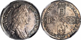 GREAT BRITAIN. Shilling, 1697. London Mint. William III (1694-1702). NGC MS-63.

S-3497; KM-485.1; ESC-1078. Attractively toned at the margins with ...