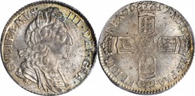GREAT BRITAIN. 6 Pence, 1697. London Mint. William III (1694-1702). PCGS MS-65 Gold Shield.

S-3538; KM-496.1; ESC-1566. Third bust, large crowns. A...