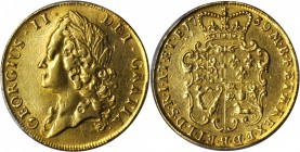 GREAT BRITAIN. 2 Guineas, 1739. George II (1727-60). PCGS Genuine--Repaired, AU Details Gold Shield.

S-3668; Fr-337; KM-578. Intermediate head faci...