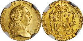GREAT BRITAIN. 1/4 Guinea, 1762. George III (1760-1820). NGC MS-63.

S-3741; Fr-368; KM-592. One year type. Fully struck with sparkling luster in th...