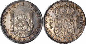 MEXICO. 8 Reales, 1741-Mo MF. Mexico City Mint. Philip V (1700-46). PCGS AU-53 Gold Shield.

KM-103; Cal-Type 147#791; Gil-M-8-13; FC-13. Sharply de...